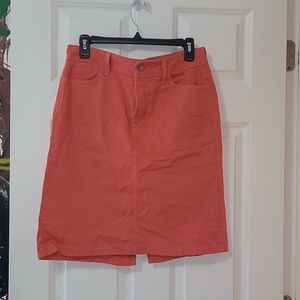 NyDJ orange denim skirt 10P
